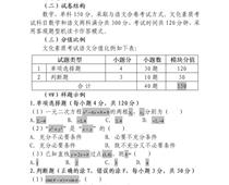 2023年河北省高職單招考試十類 和高職單招對口電子電工類、對口計算機類 文化素質（數學）考試大綱